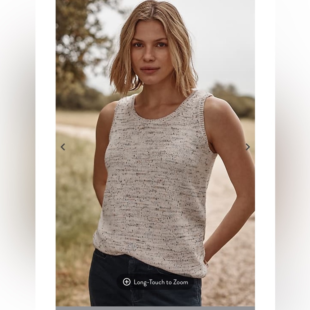 J. Jill Multi-Tweed Sweater Tank. Size Small.
